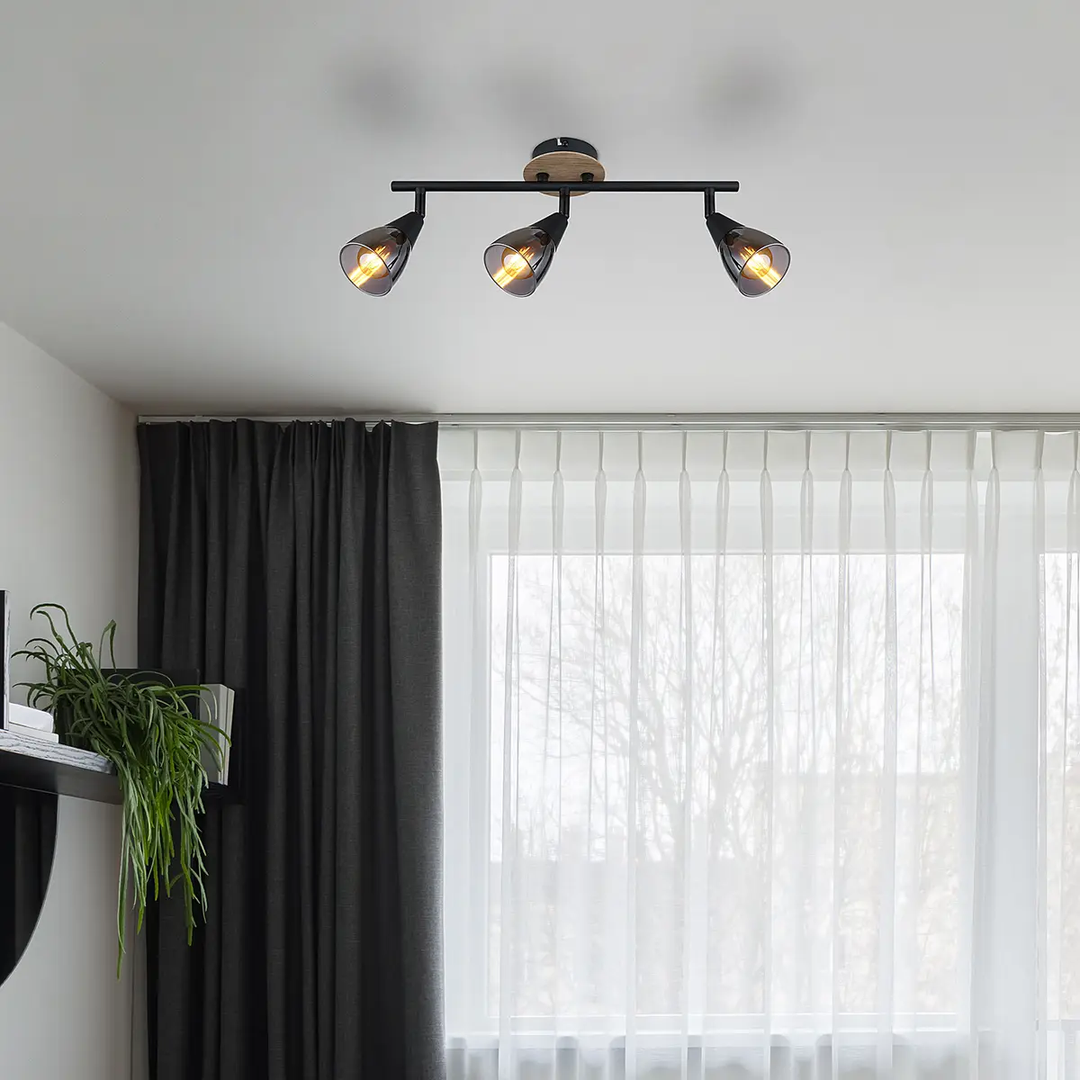 Globo Lighting Deckenleuchte Mubby | Schwarz