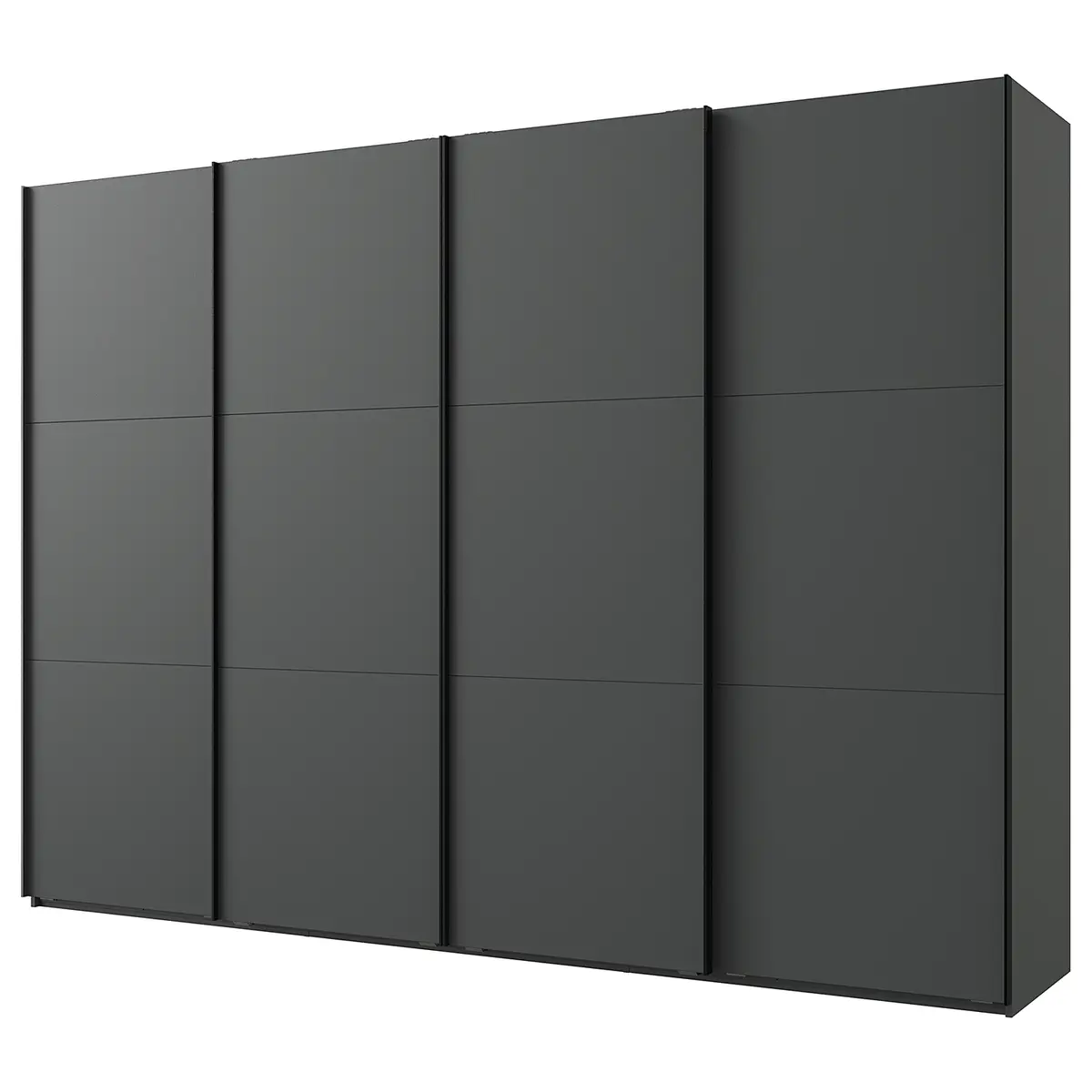 Schwebetürenschrank Level36 216 cm Typ C ohne Grau/Graphit