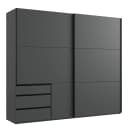 Wimex Schwebetürenschrank Level36 216 cm Typ A 250cm Grau/Graphit