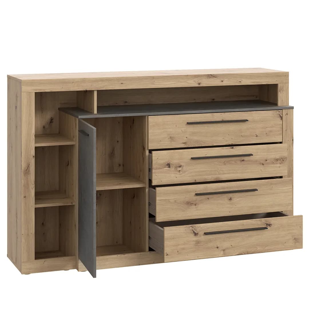 Red Living Sideboard Sakoni | Braun
