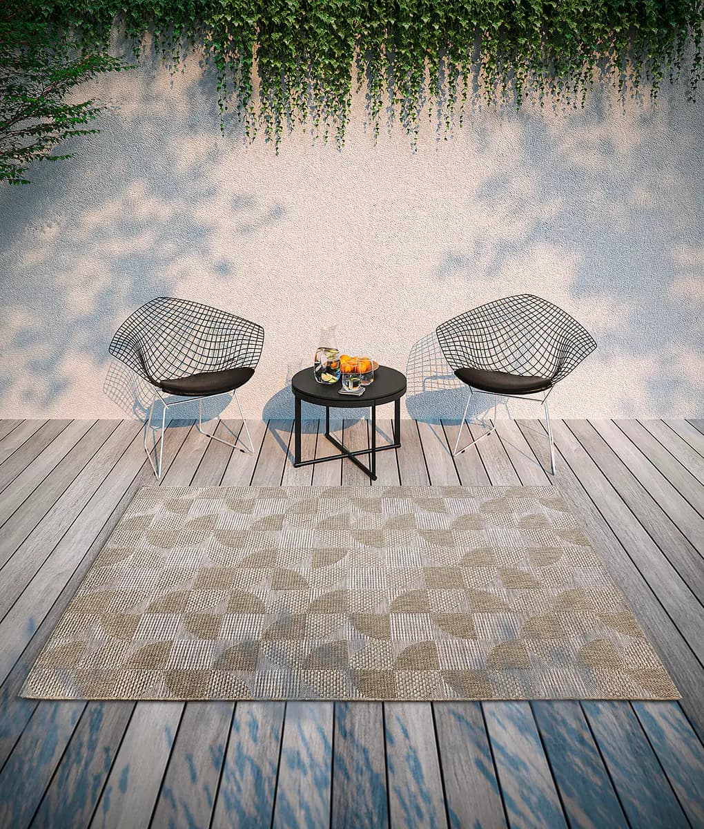 In- & Outdoor Teppich Margaretha | Braun