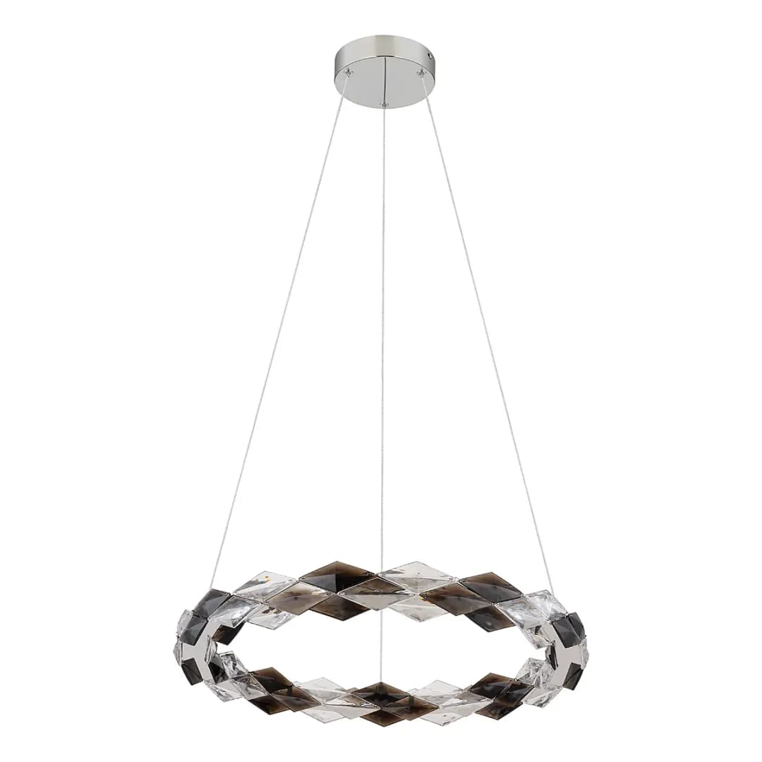 LED-Pendelleuchte Karilion | Silber