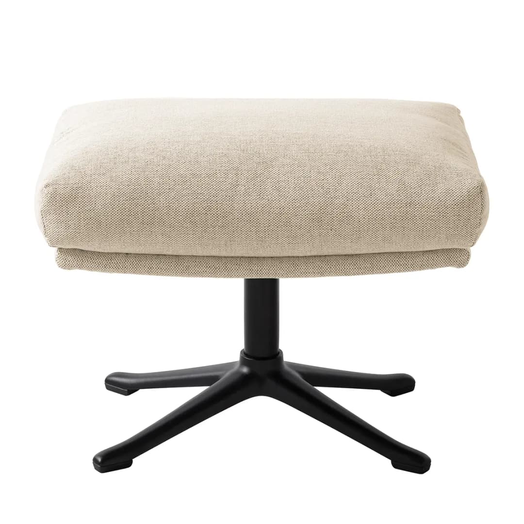 Studio Copenhagen Polsterhocker mit Kreuzfuß | Beige