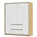 rauch Orange Drehtürenschrank mit Passepartout 185cm mit Beleuchtung