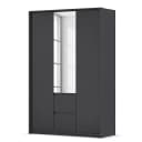 rauch Orange Drehtürenschrank mit Passepartout 141cm | Grau