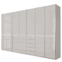 Drehtürenschrank 344 x 236cm Grau/Sandgrau | Grau