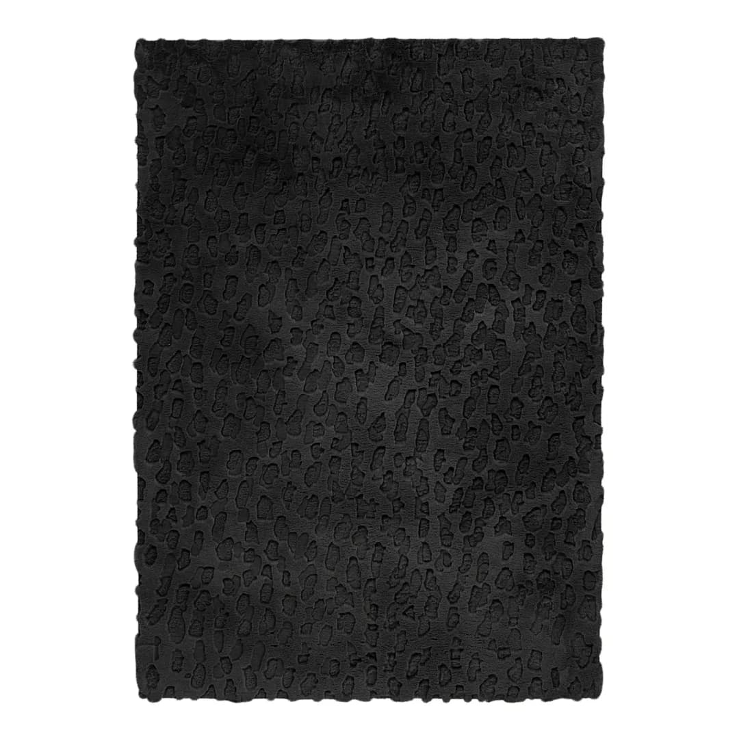 Shaggy My Valley 160 x 230cm Schwarz/Anthrazit | Schwarz