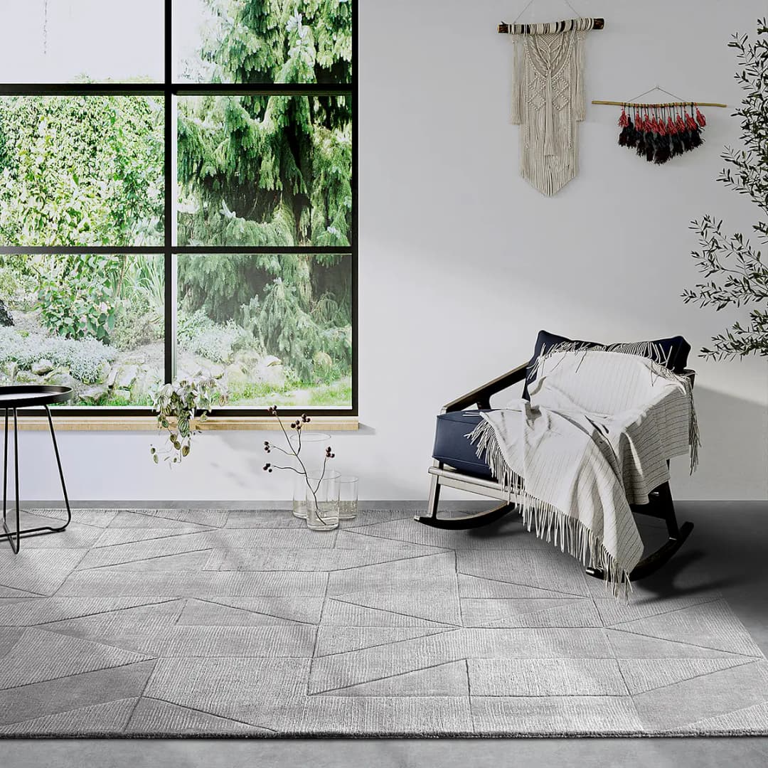 Wollteppich Ursule Grau | Grau