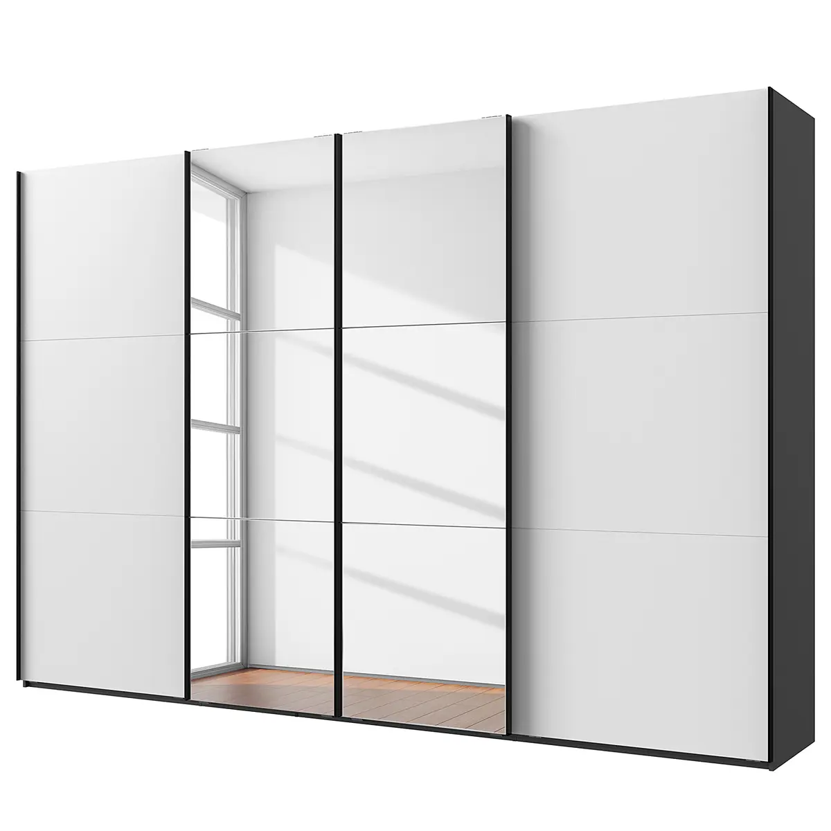 Schwebetürenschrank Level36 236 cm Typ B 350cm | Mehrfarbig