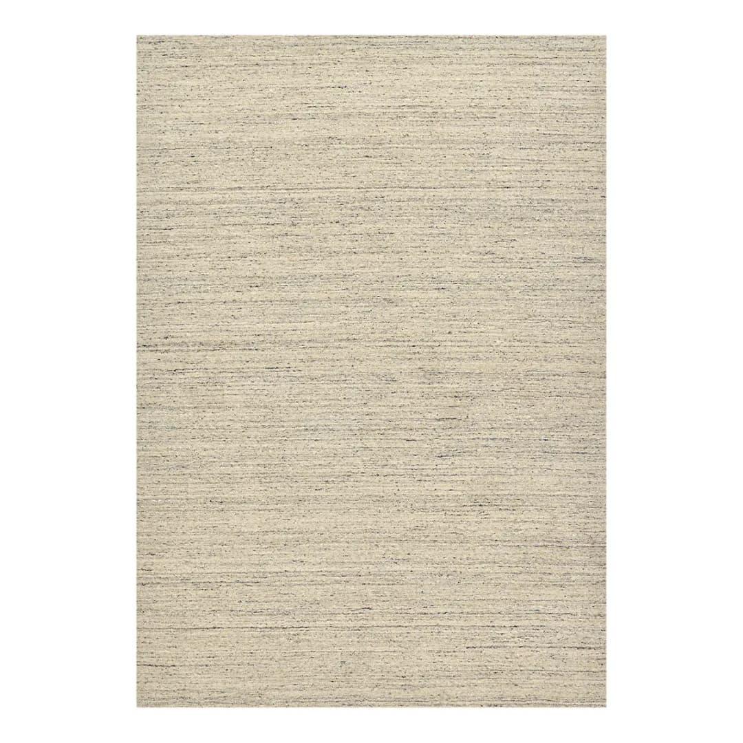 THEKO Wollteppich Pure UNI Grau/Creme 190 x 290cm | Grau