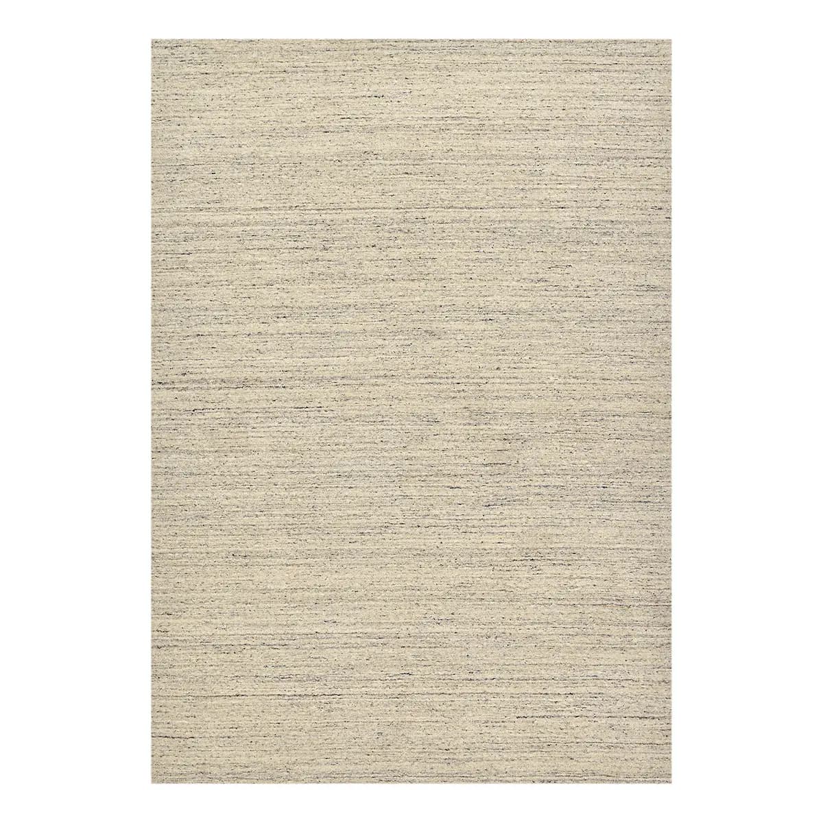 THEKO Wollteppich Pure UNI Grau/Creme 190 x 290cm | Grau