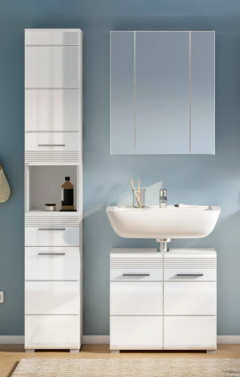 xonox home Badezimmerset 3-teilig | Weiß