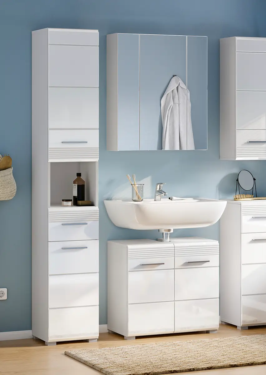 xonox home Badezimmerset 3-teilig | Weiß