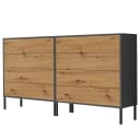 Sideboard 158 cm - Metallfüße Typ A | Holztöne