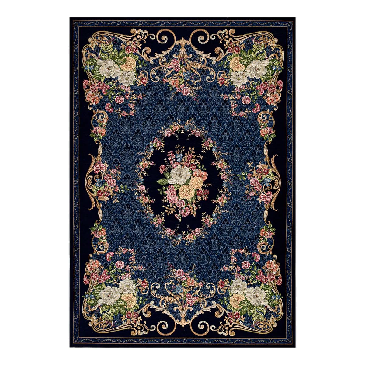 Kurzflorteppich Flomi Florence | Blau
