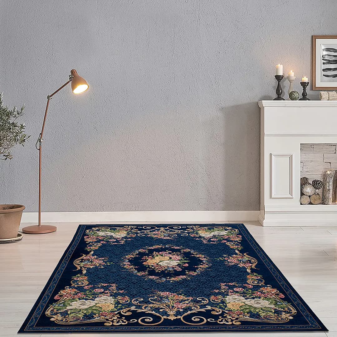 Kurzflorteppich Flomi Florence | Blau