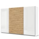 rauch Orange Schwebetürenschrank - Zweifarbig 315cm Weiß/Hochglanz