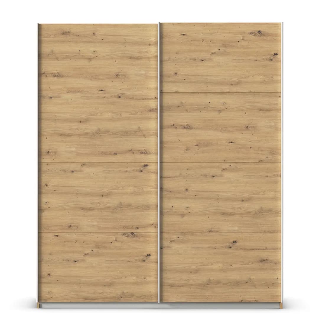 rauch Orange Schwebetürenschrank Quadra | Holztöne