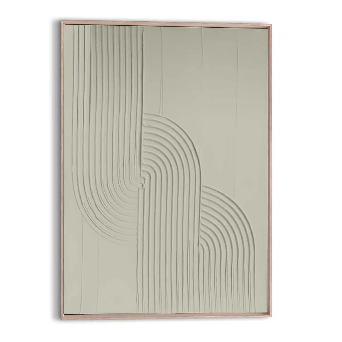 Wandbild Relief Knot | Grün