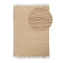 Flickenteppich Kelim Chindi Uni Beige/Beige 190 x 290cm | Beige