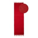 Läufer Kelim Chindi Uni 80 x 300cm Rot/Rot | Rot