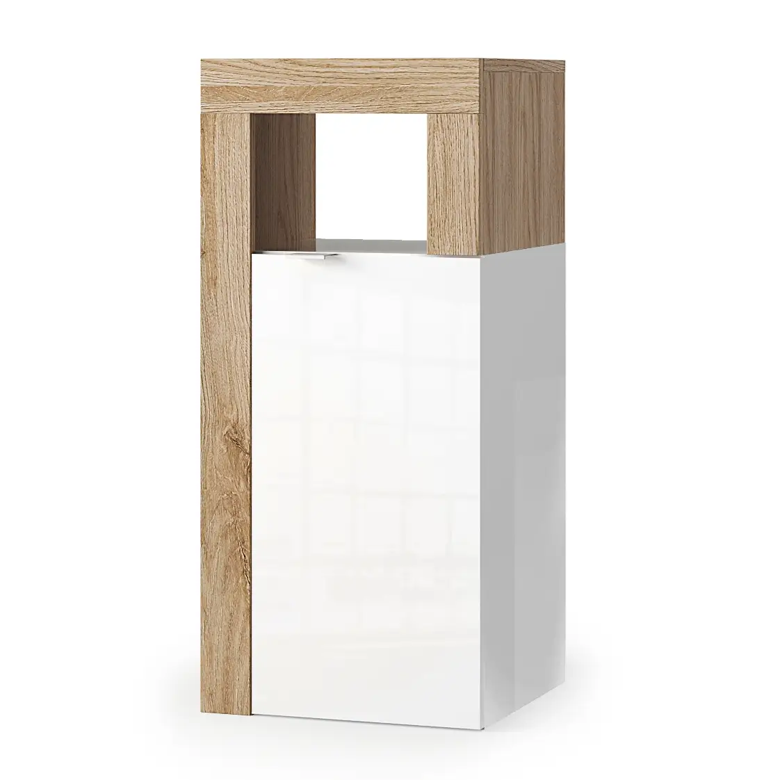 Unterschrank Hamburg mit Tür 35cm Beige/Eiche Dekor | Beige