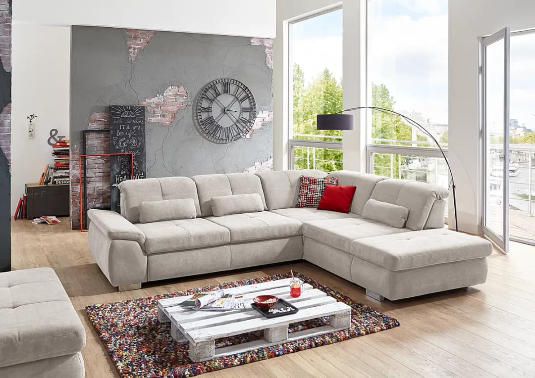 loftscape Ecksofa Artanna | Grau