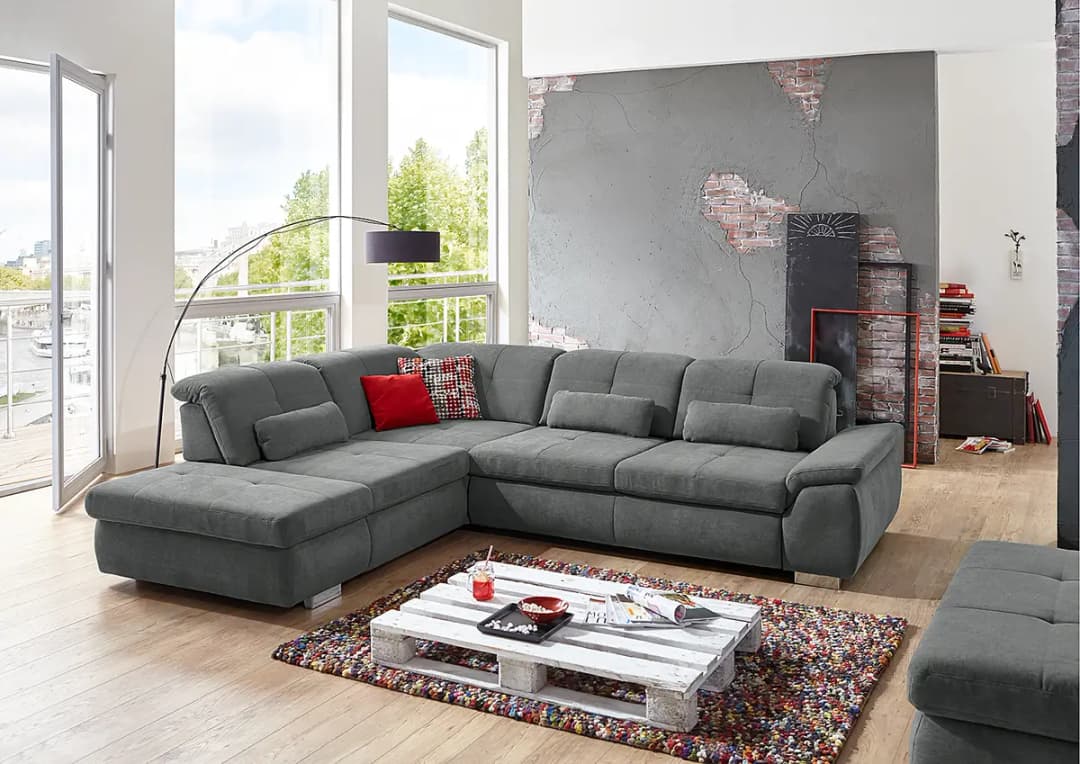 loftscape Ecksofa Artanna | Grau