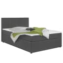 Boxbett Clarrissa 140 x 200cm Flachgewebe Grau/Grau | Grau