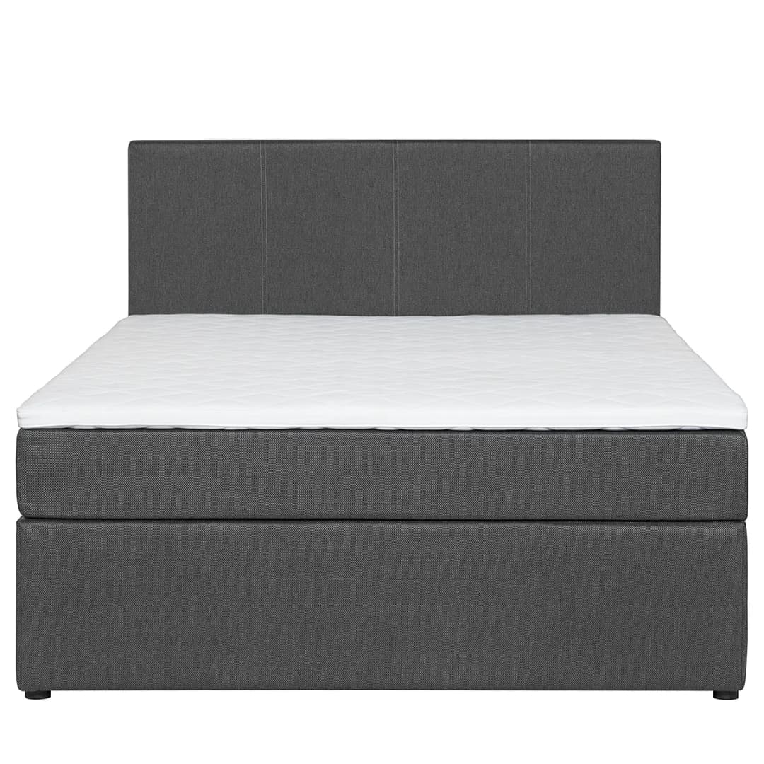 Boxbett Clarrissa 140 x 200cm Flachgewebe Grau/Grau | Grau