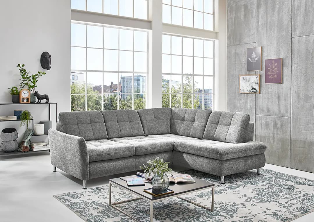 loftscape Ecksofa Rohnert | Grau