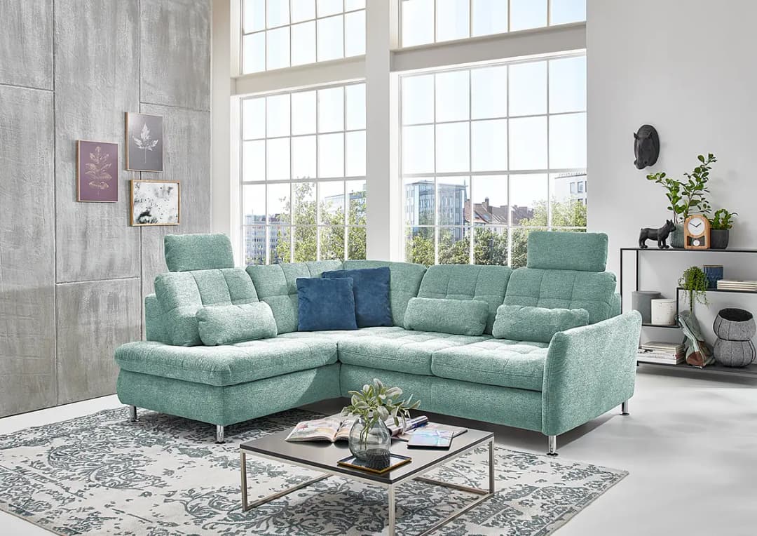 loftscape Ecksofa Rohnert | Blau