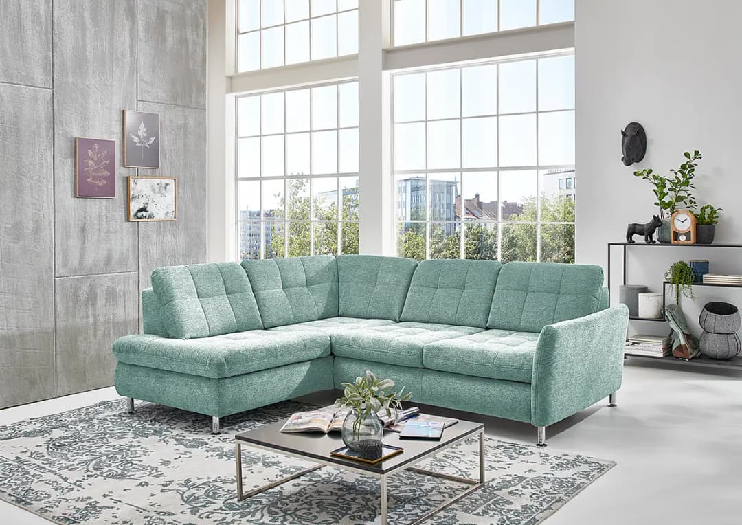loftscape Ecksofa Rohnert | Blau