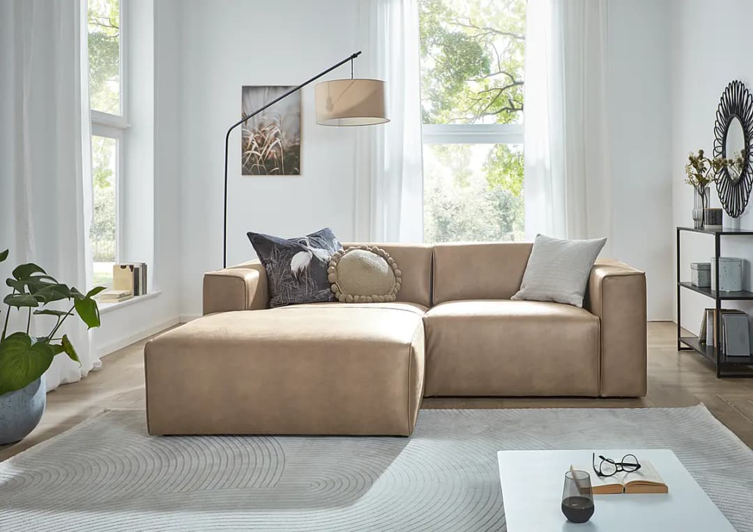 Red Living Ecksofa Mandrio | Braun