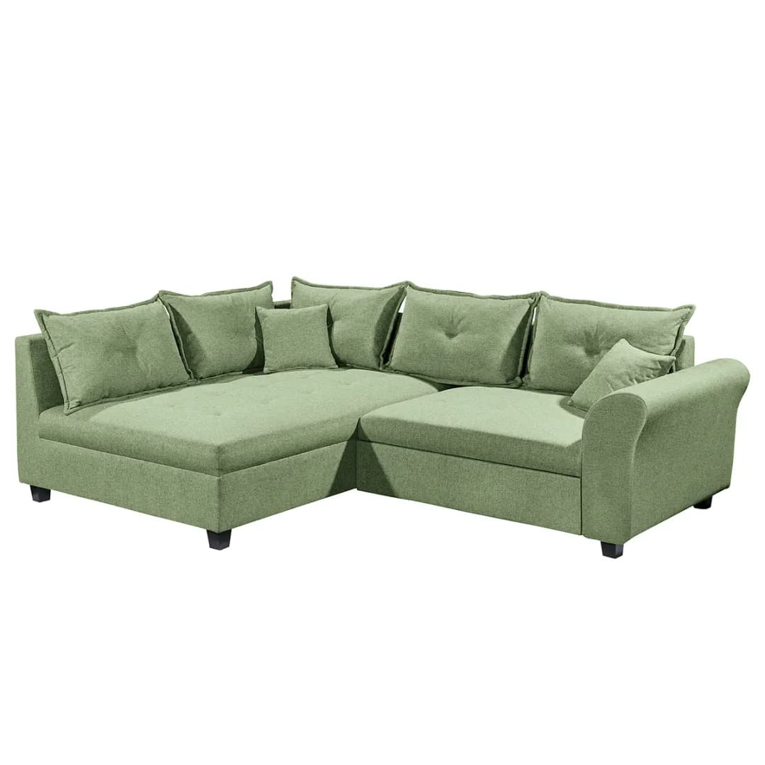 Ecksofa Sassano | Grün