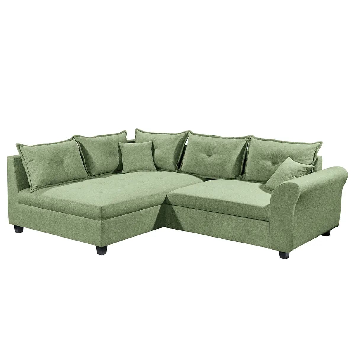 Ecksofa Sassano | Grün