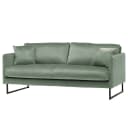 2-Sitzer Sofa Maronen Grün Samt Ravi | Grün