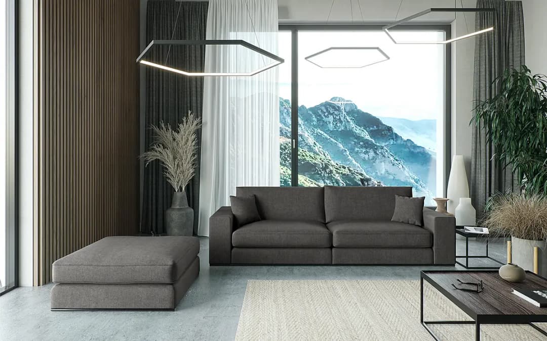 Fredriks 3-Sitzer Sofa Sprager | Grau