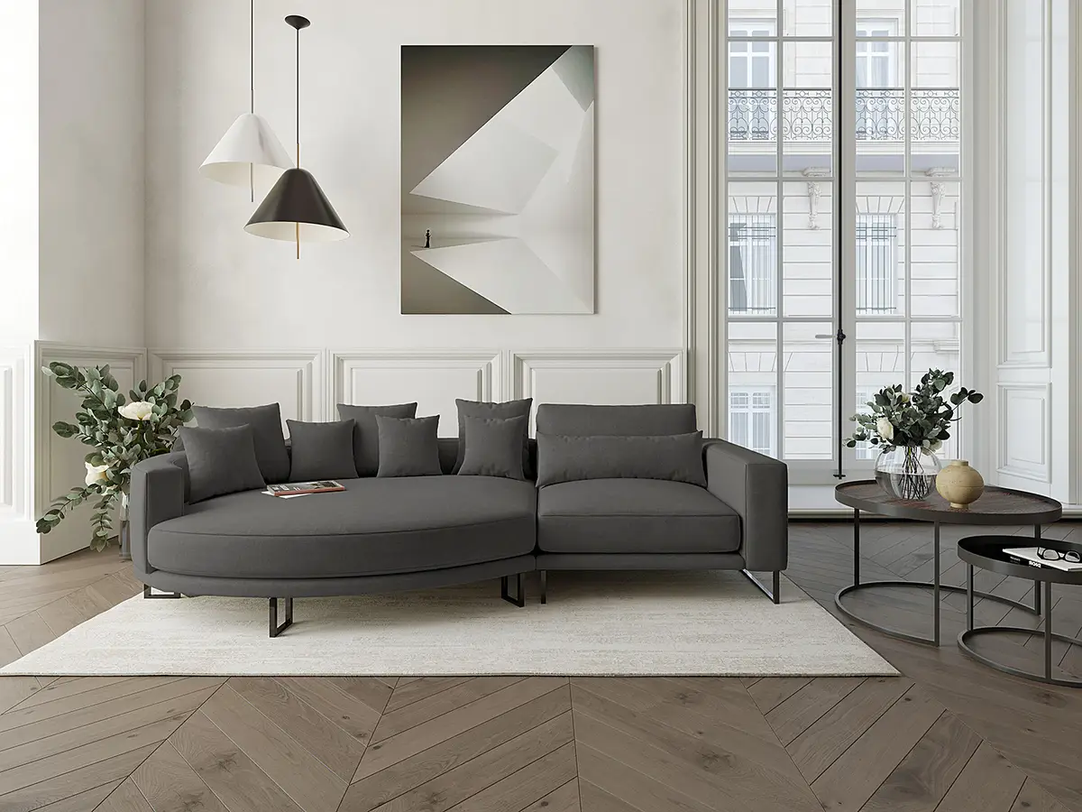Fredriks Ecksofa Barmore | Grau