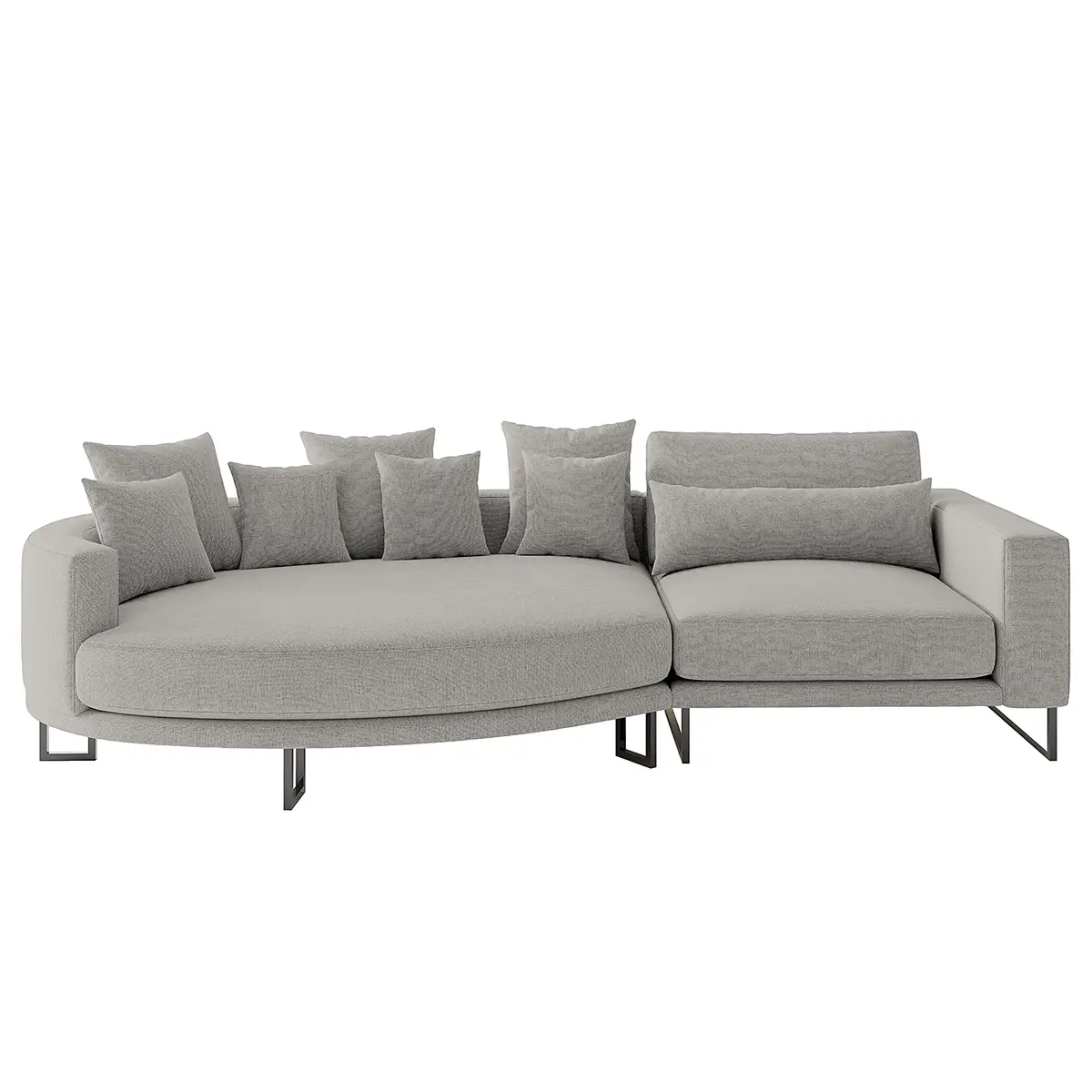 Ecksofa Barmore | Grau