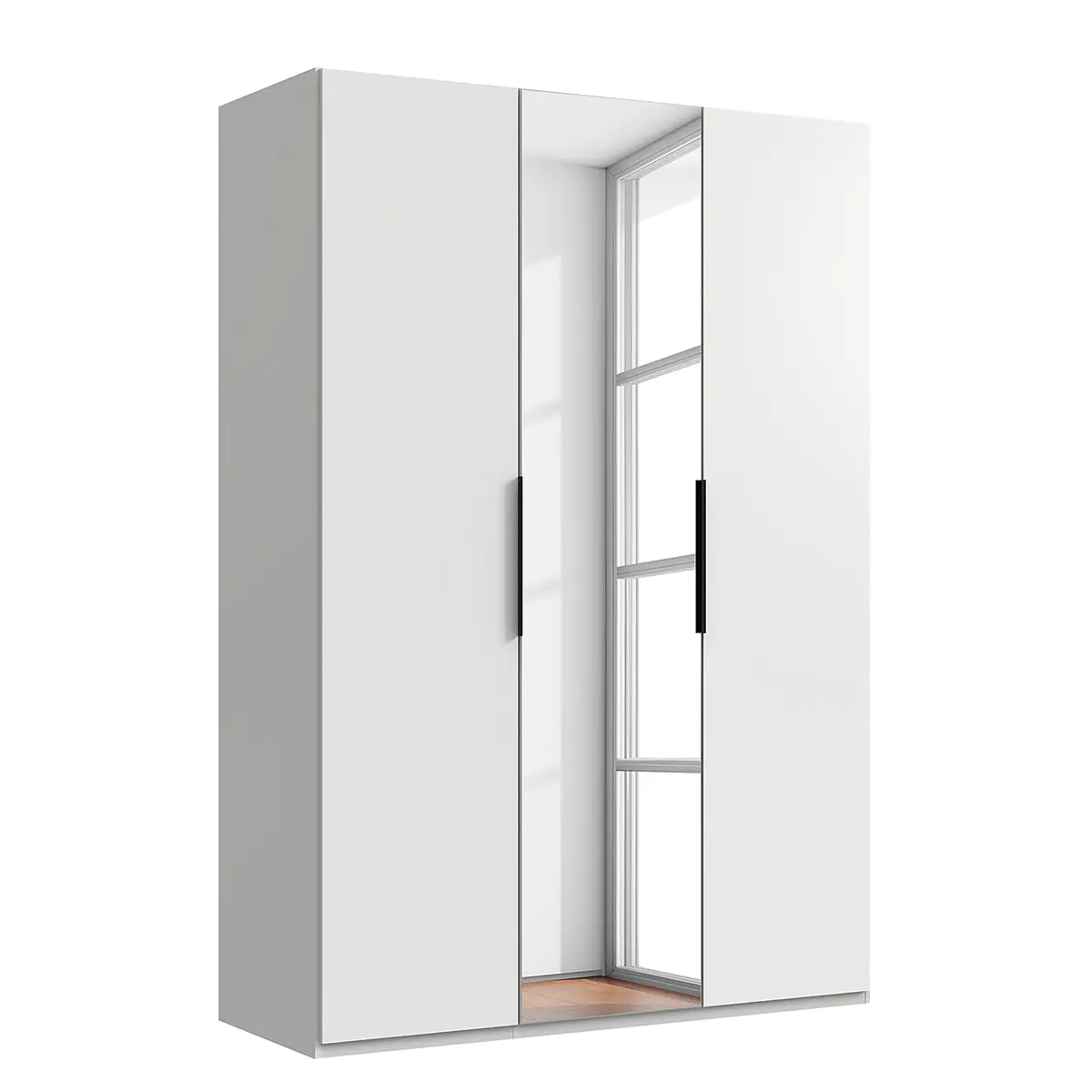 Drehtürenschrank Level36 - 236 cm Typ B 150cm Weiß/Weiß | Weiß