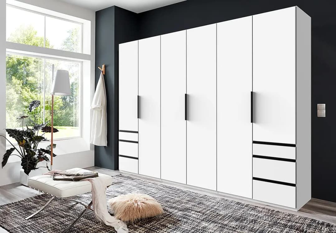 Drehtürenschrank Level36 | Weiß