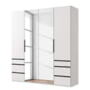 Drehtürenschrank Level36 - 236 cm Typ A 200cm Weiß/Weiß | Weiß