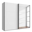 Schwebetürenschrank Level36 236 cm Typ B 250cm Weiß/Weiß | Weiß