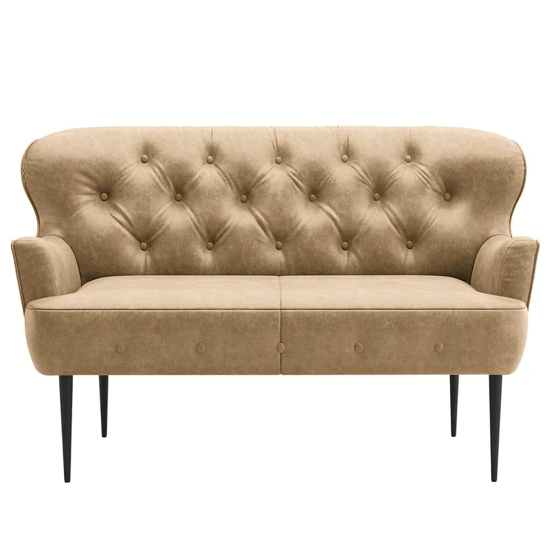 2-Sitzer Sofa Lodging Beige Microfaser Priya | Beige