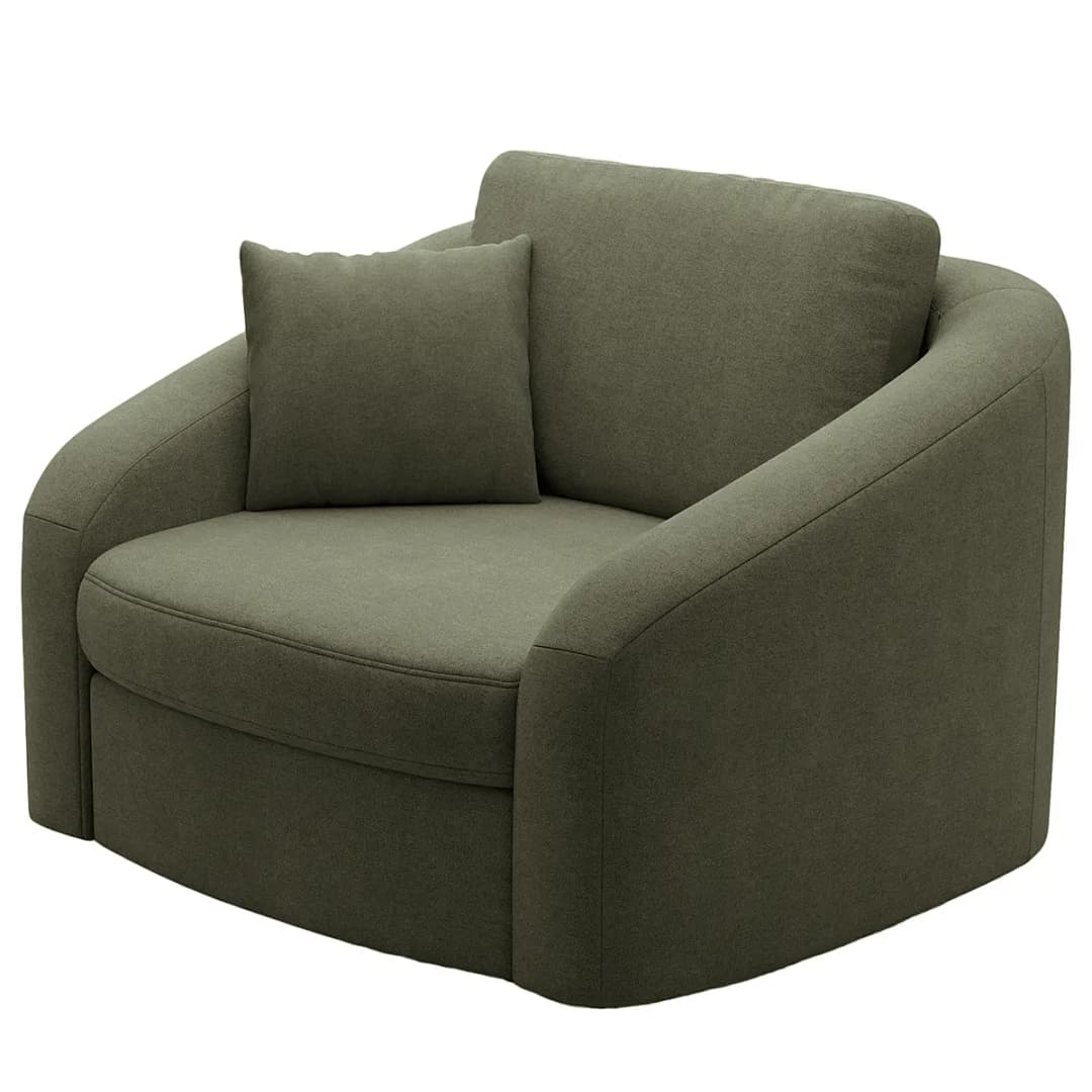 Sessel Nessano Grau Microfaser | Grau