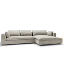 Ecksofa Grau Chenille Skady | Grau