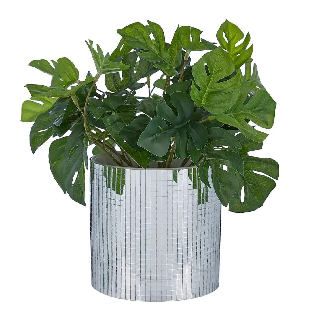 Blumentopf 13cm Silber/Silber | Silber