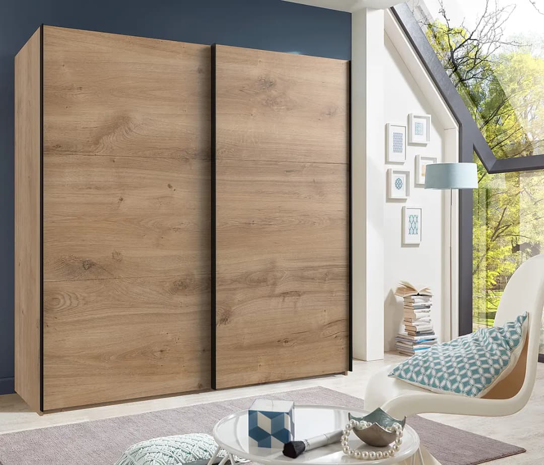 Schwebetürenschrank Level36 236 cm Typ B 200cm | Braun