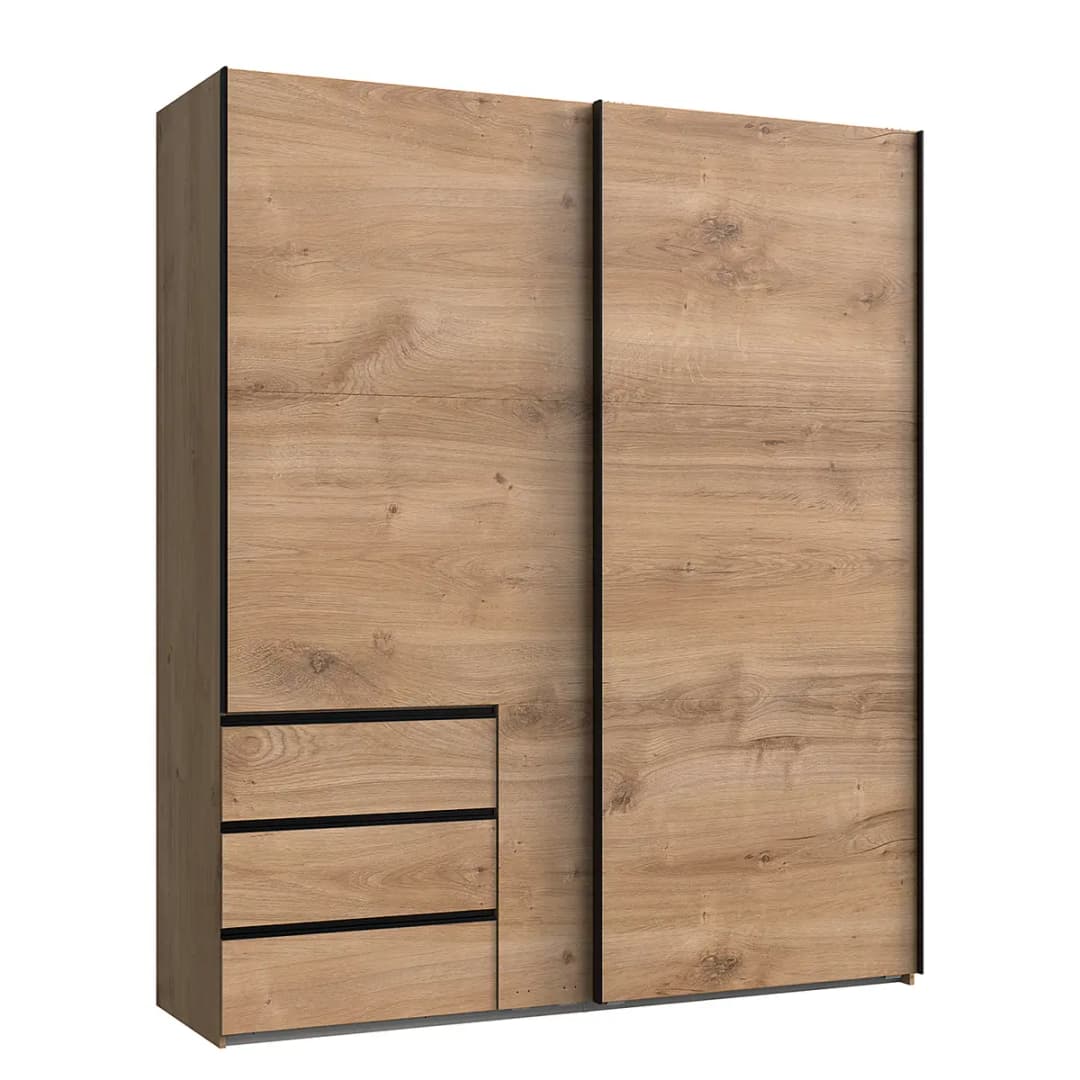 Schwebetürenschrank Level36 236 cm Typ A 200cm | Braun